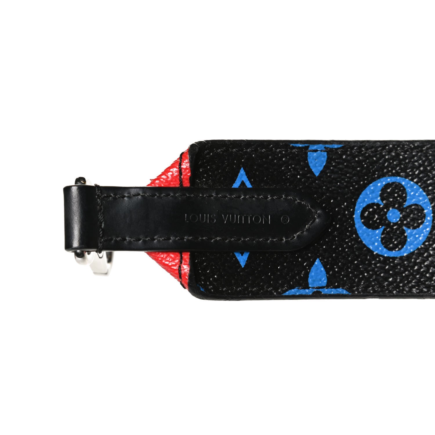 Louis Vuitton Canvas Bandouliere Shoulder Strap Black Bleu Digital 4 of 5