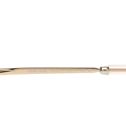 Miu Miu Metal Oval Sunglasses SMU52Y Gold 5 of 7