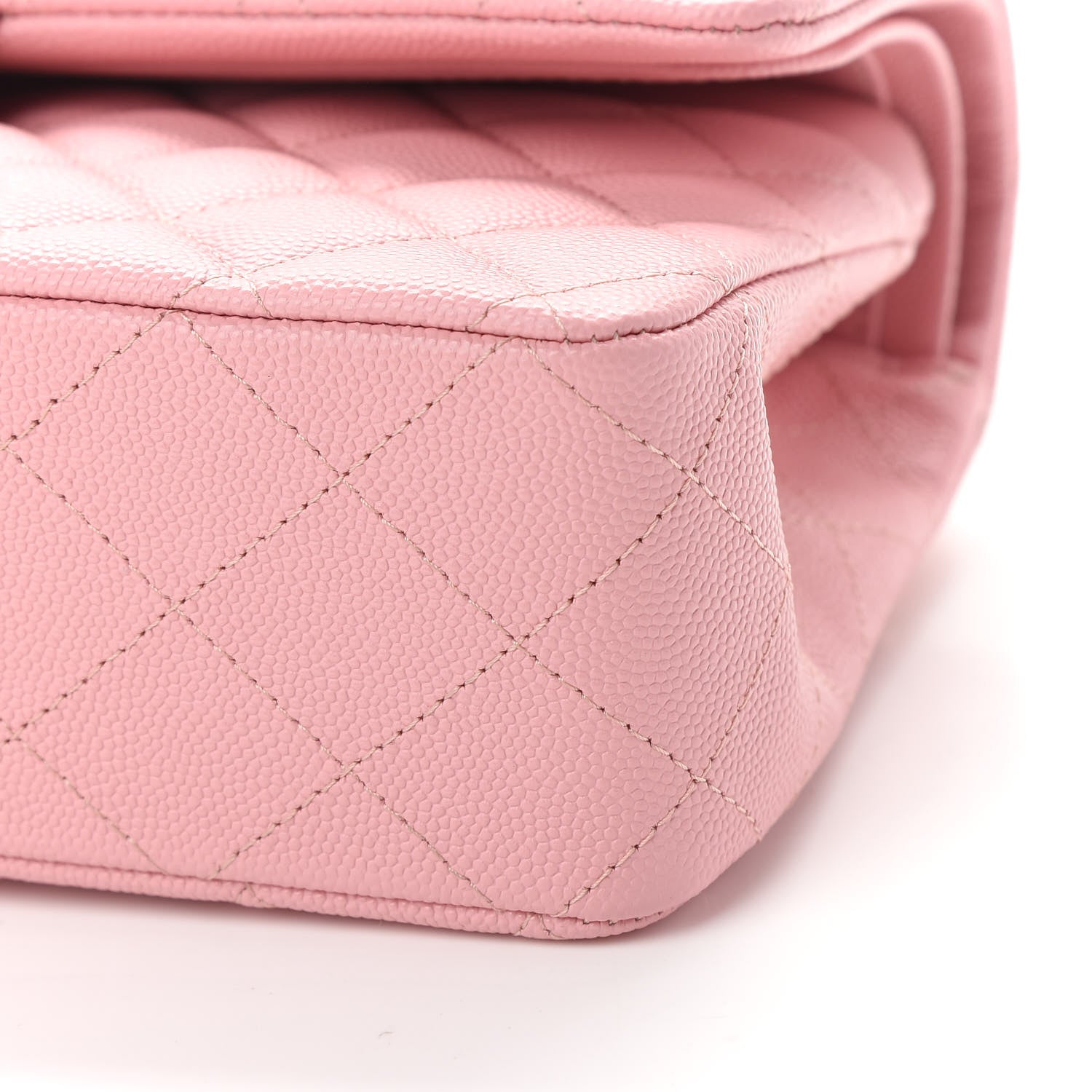 Chanel Caviar Quilted Medium Double Flap Pink 9 of 9
