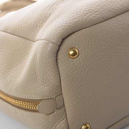 Prada Vitello Daino Side Zip Tote Sabbia 17 of 17