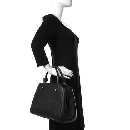 Louis Vuitton Empreinte Montaigne MM Black 3 of 12