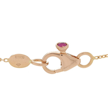 Roberto Coin 18K Yellow Gold Diamond .25ct Diamonds By The Inch Five Station Necklace 5 of 6