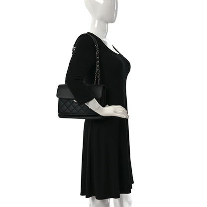 Chanel Caviar Quilted Small CC Box Top Handle Flap Black 2 of 9