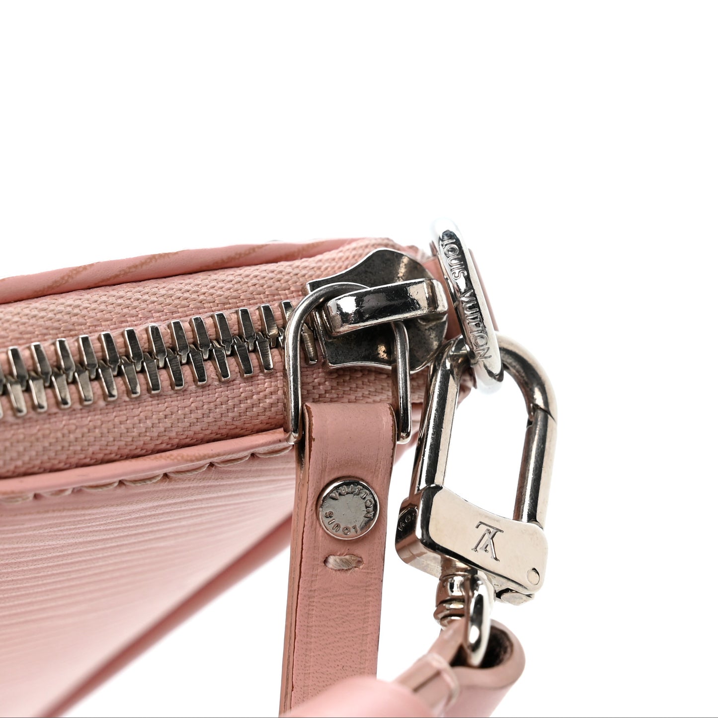 Epi Easy Pouch On Strap Rose Ballerine