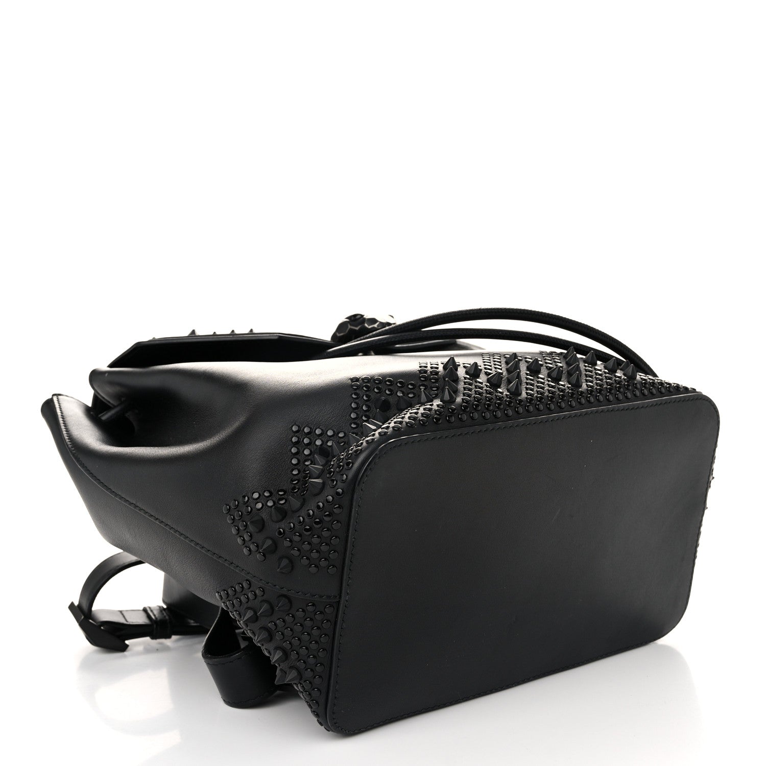 Bulgari X NICHOLAS KIRKWOOD Calfskin Studded Serpenti Forever Backpack Black 4 of 9