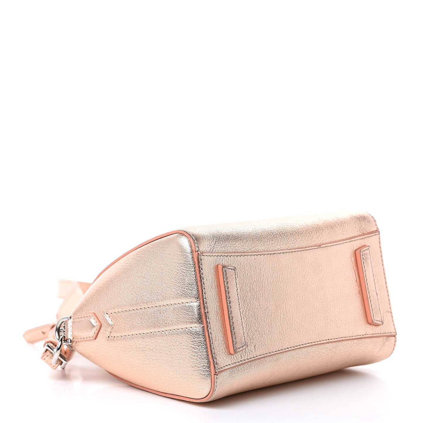 Metallic Sugar Goatskin Mini Antigona Light Pink
