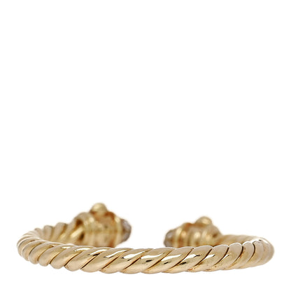 David Yurman 18K Yellow Gold Diamond Renaissance Ring 55 7.25 3 of 5