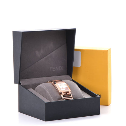 Fendi Stainless Steel 25mm Forever Tank Quartz Watch Rose 10 of 10