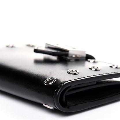 Givenchy Calfskin Eyelet GV3 Card Case Black 10 of 11