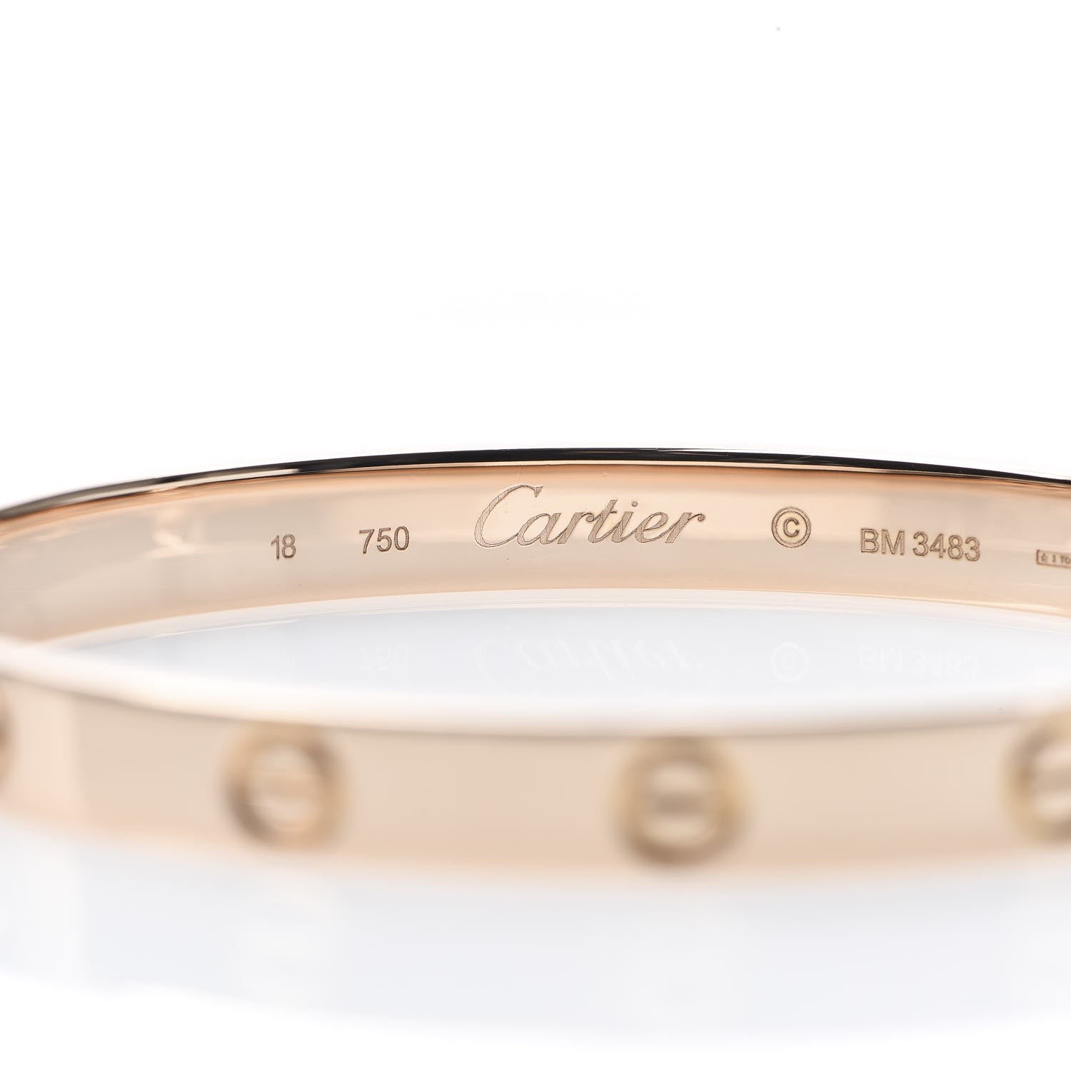 Cartier 18K Pink Gold LOVE Bracelet 18 4 of 6