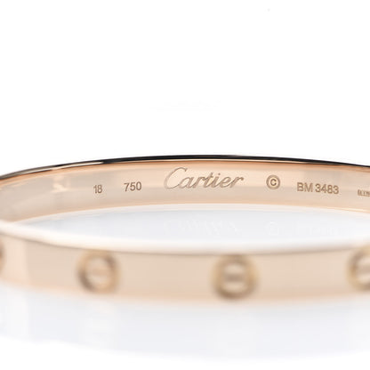 Cartier 18K Pink Gold LOVE Bracelet 18 4 of 6