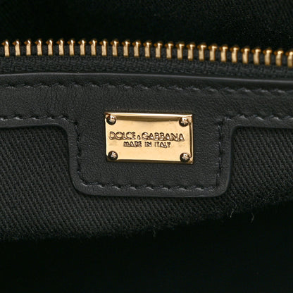 Dolce & Gabbana Canvas Calfskin DG Logo Shopper Black 6 of 10