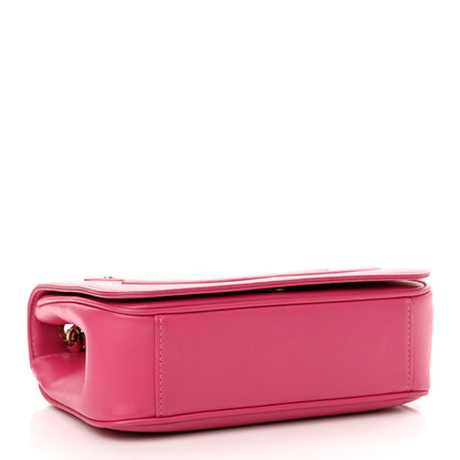 Chanel Lambskin CC Mania Flap Bag Pink 4 of 11