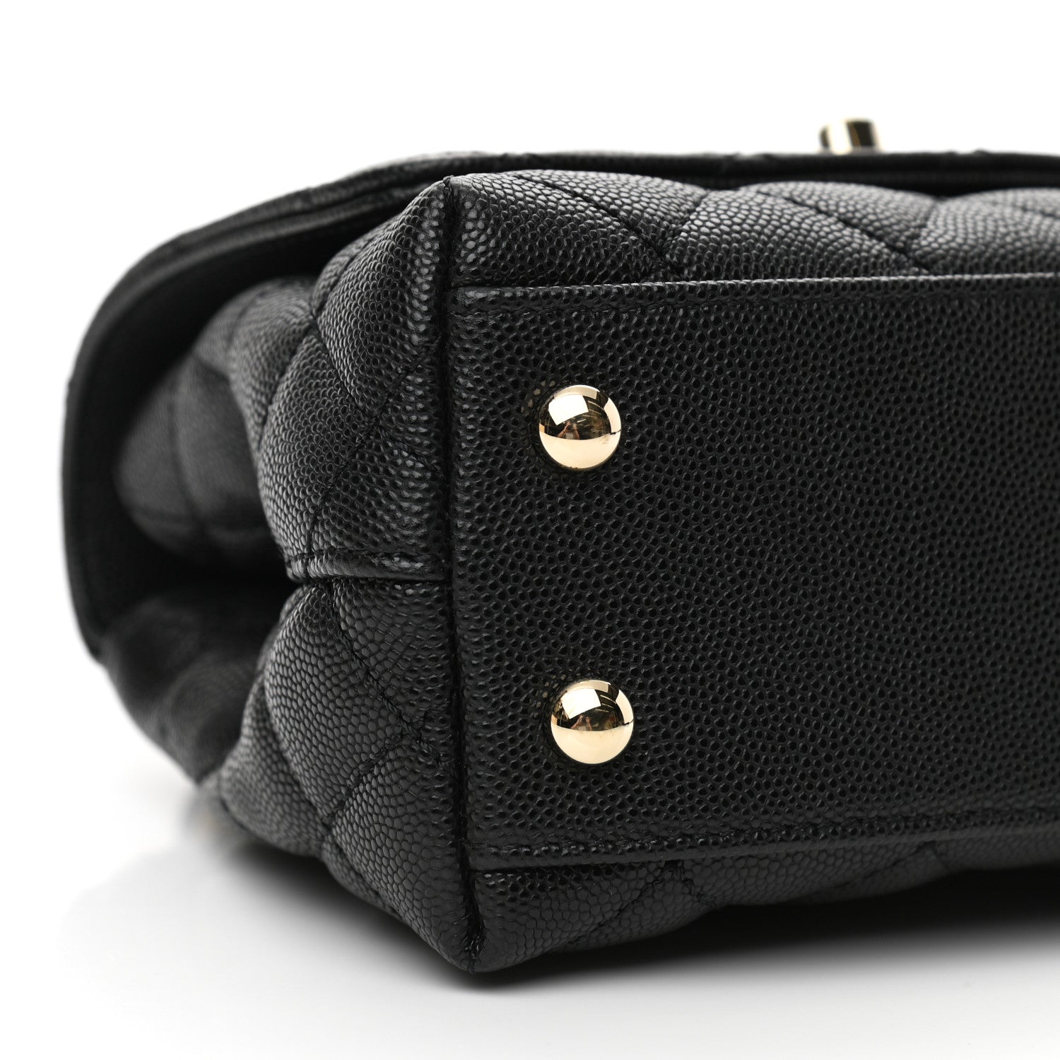Chanel Caviar Quilted Extra Mini Coco Handle Flap Black 9 of 11
