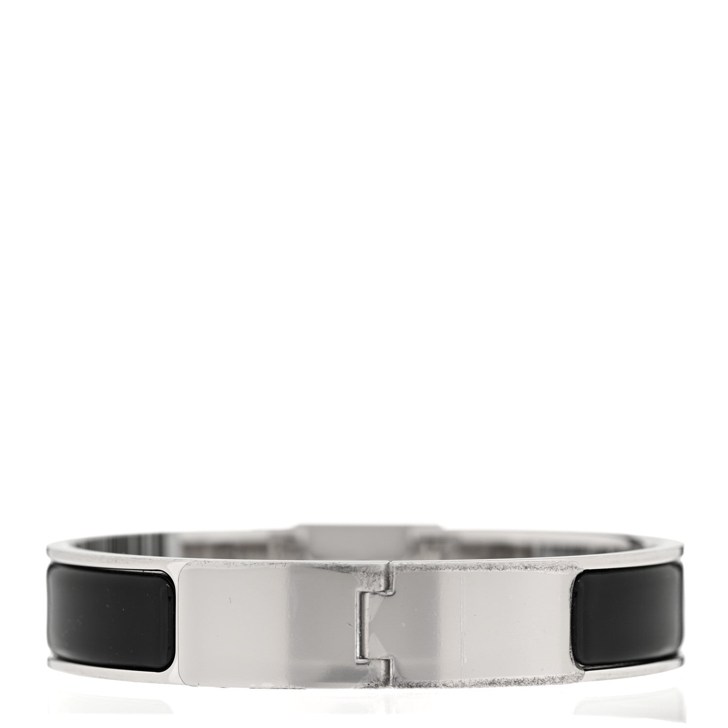 Hermes Enamel Narrow Clic Cadenas Bracelet PM Black 3 of 4