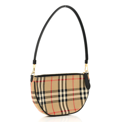 Burberry Vintage Check Calfskin Olympia Slim Pouch Archive Beige 3 of 10