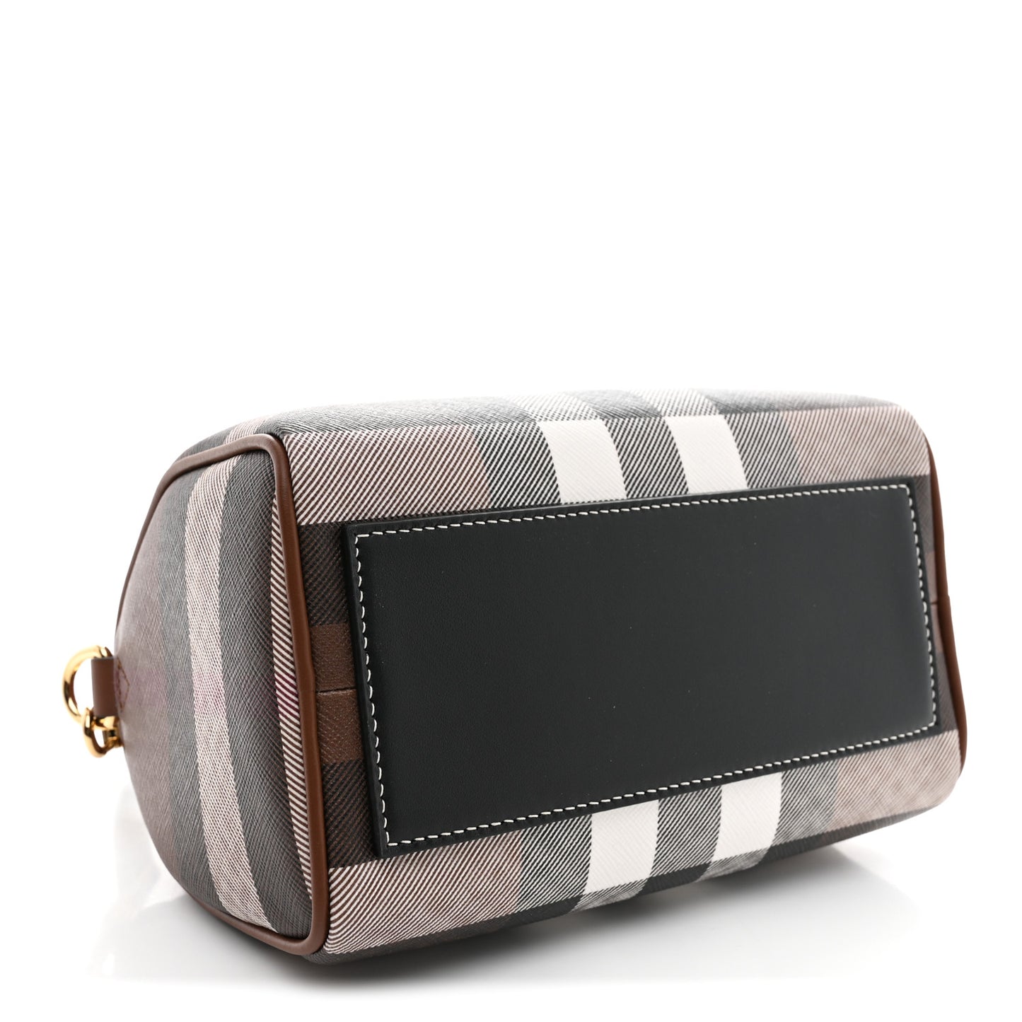 E-canvas Check Mini Bowling Bag Dark Birch Brown