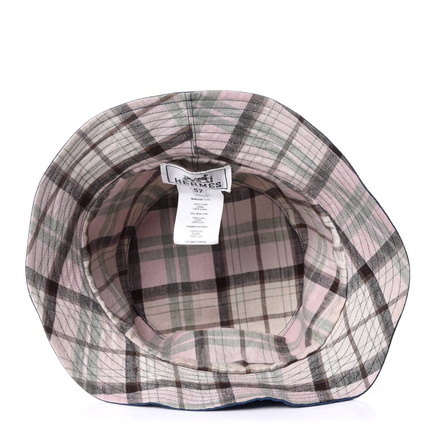 Hermes Denim Bucket Hat 57 4 of 6