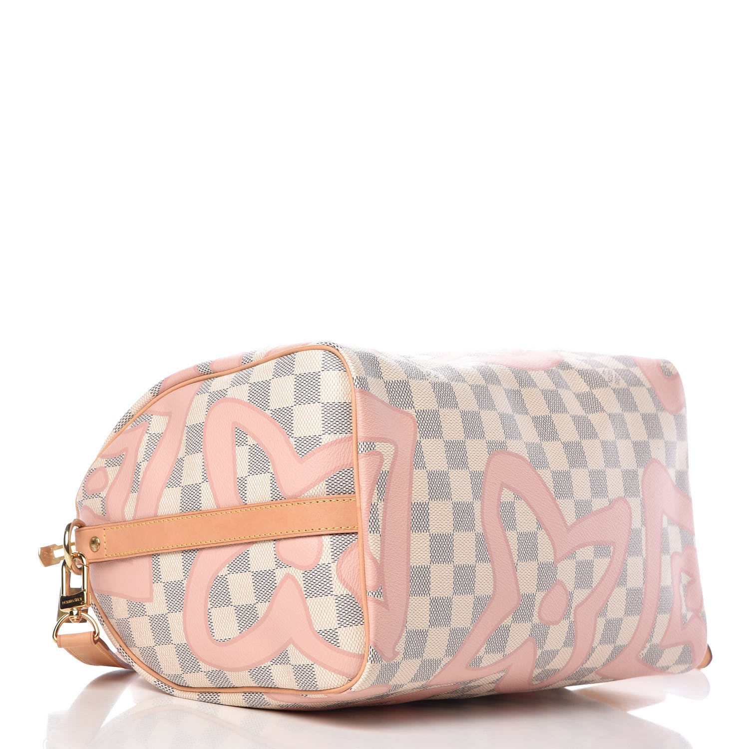 Louis Vuitton Damier Azur Tahitienne Speedy Bandouliere 30 Rose Ballerine 5 of 20