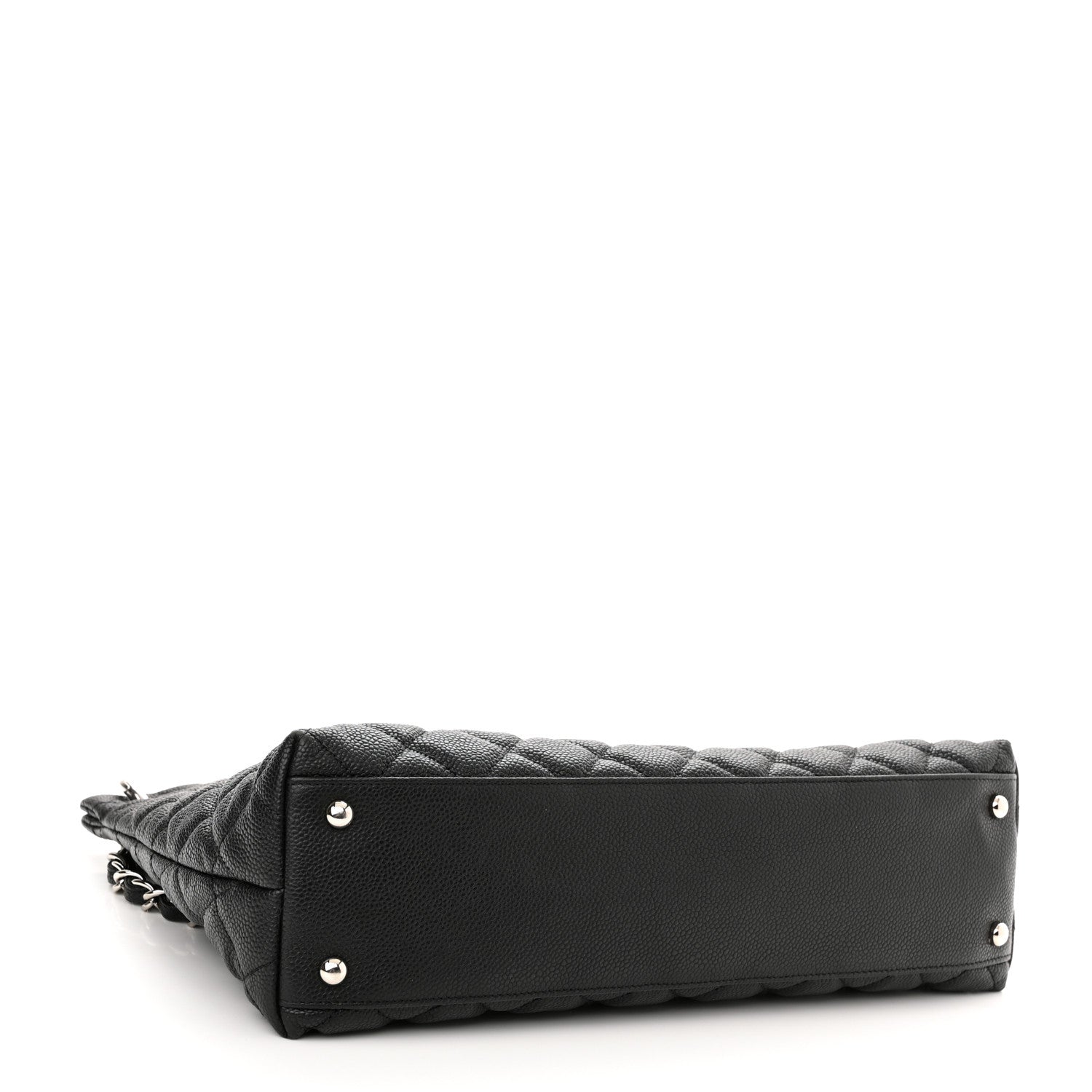 Chanel Caviar Quilted Large CC Shopping Tote Black 3 of 10