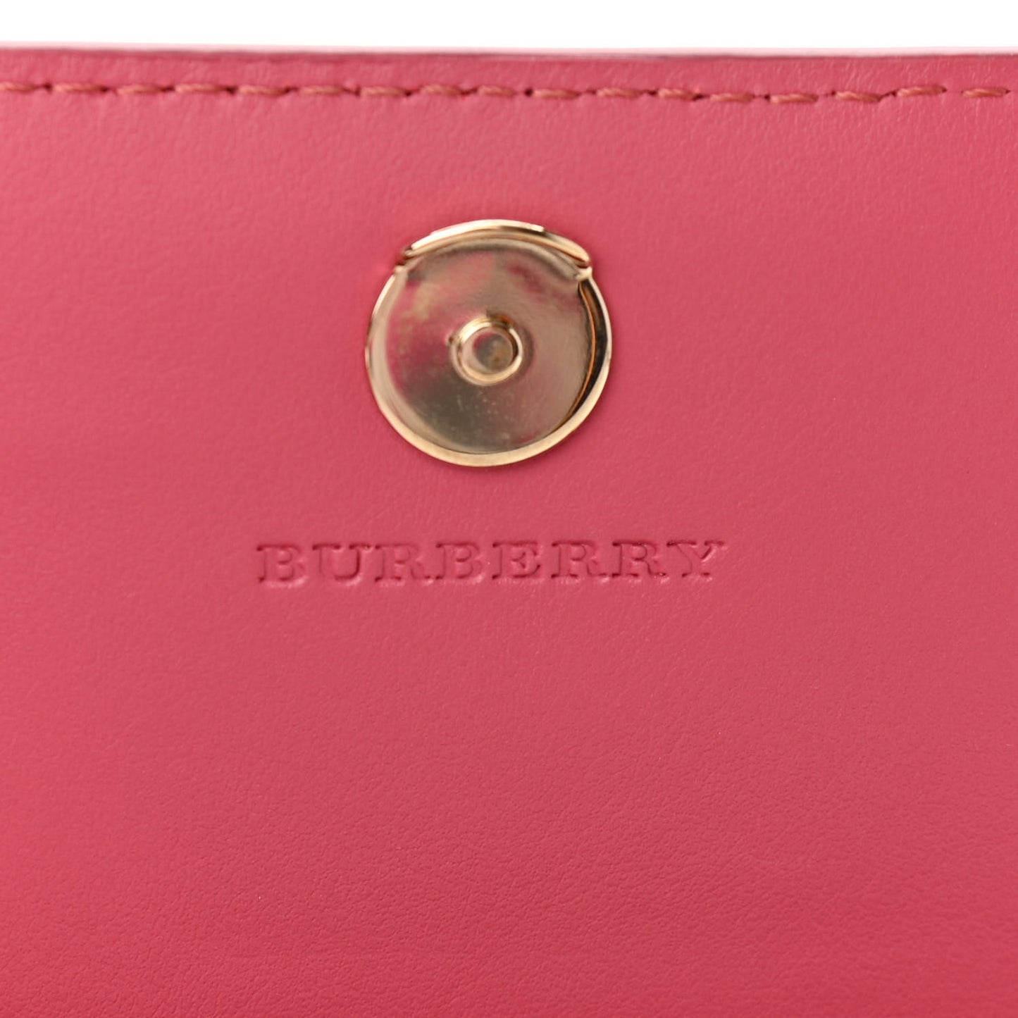 Haymarket Check Floral Print Henley Wallet On Chain Plum Pink Pewter Blue