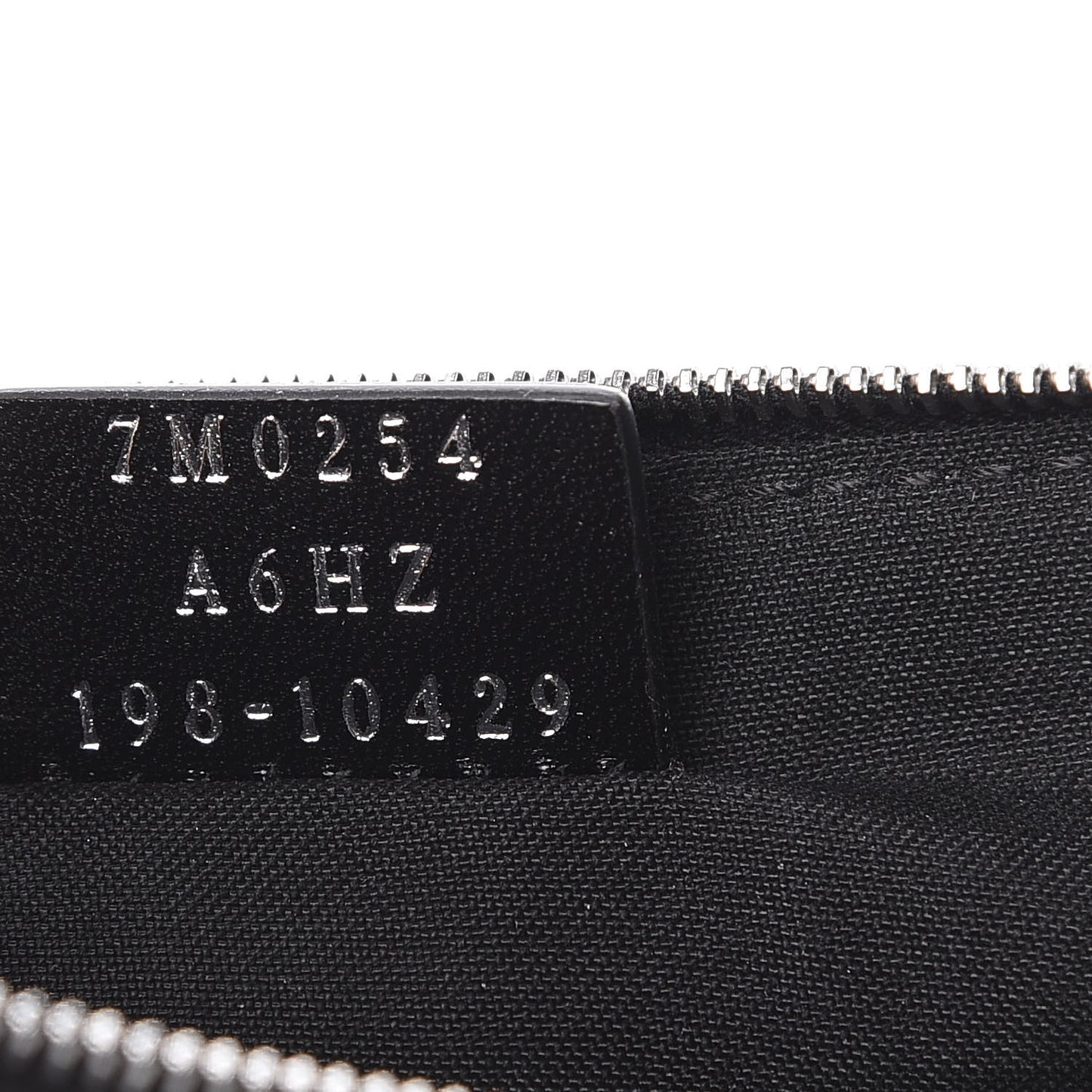 Cuoio Romano Glazed Fabric FF 1974 Mini Flat Pouch Black