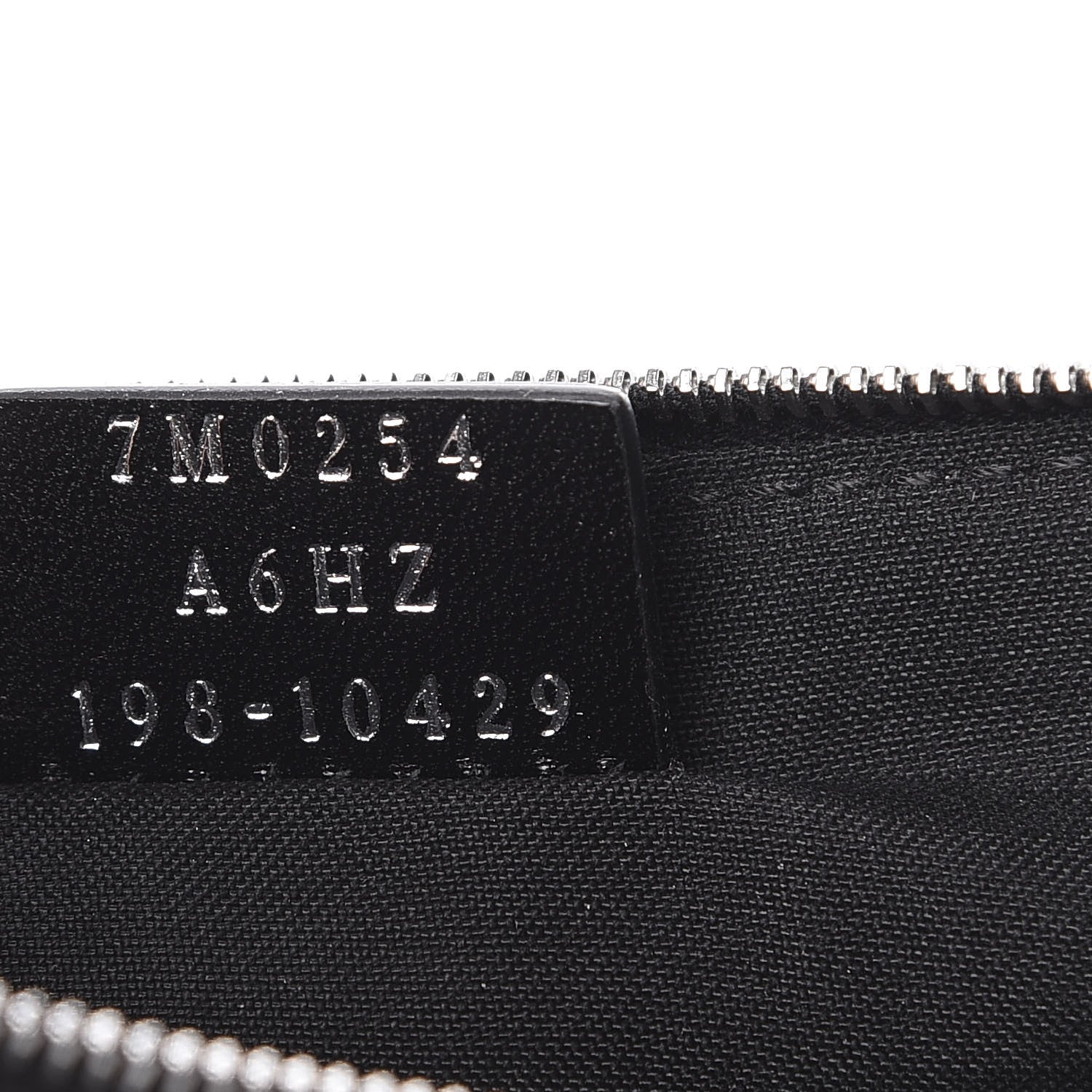 Fendi Cuoio Romano Glazed Fabric FF 1974 Mini Flat Pouch Black 8 of 8