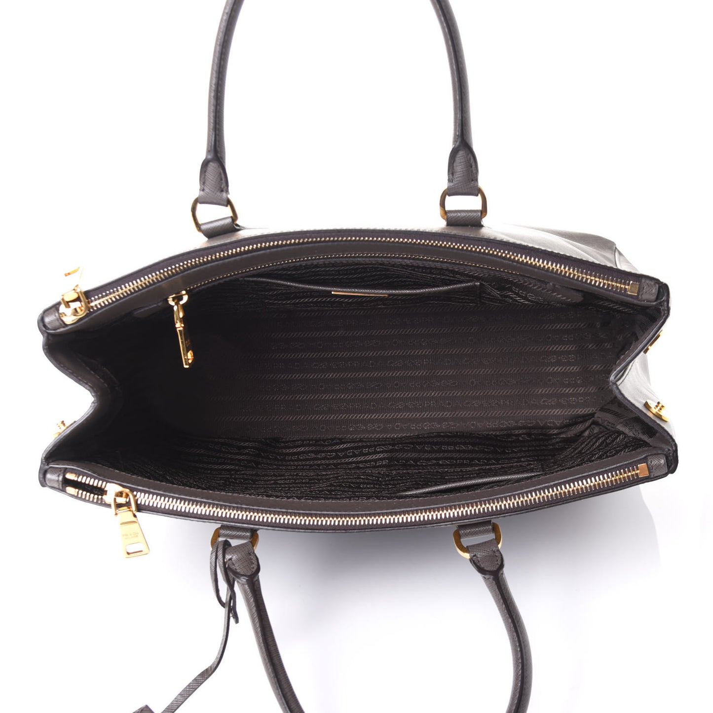 Saffiano Medium Galleria Double Zip Tote Caffe