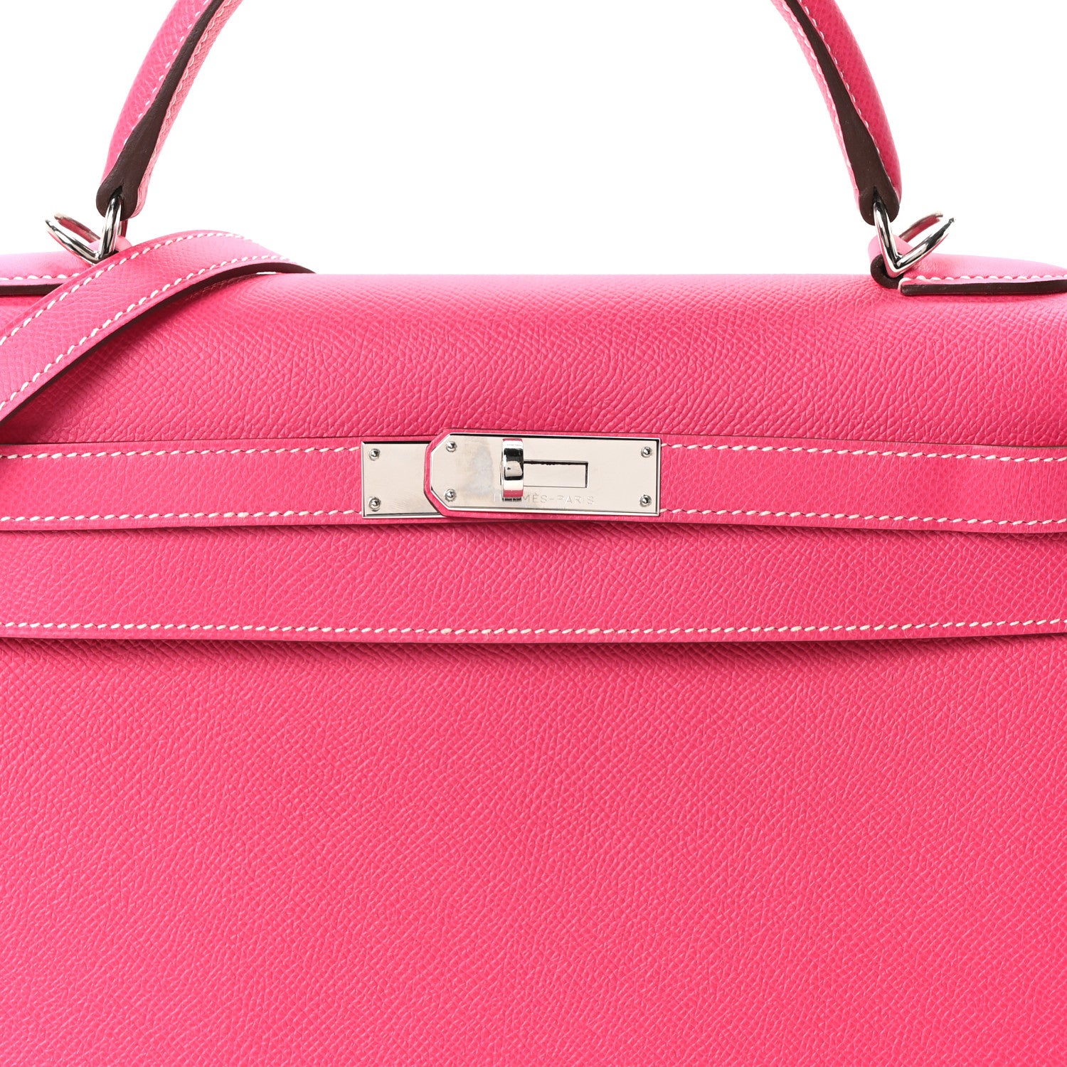 Hermes Epsom Kelly Sellier 32 Rose Tyrien 7 of 9