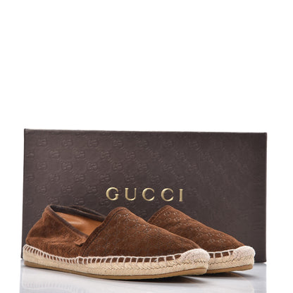 Gucci Suede Microguccissima Espadrilles 39.5 Nut Brown 11 of 11