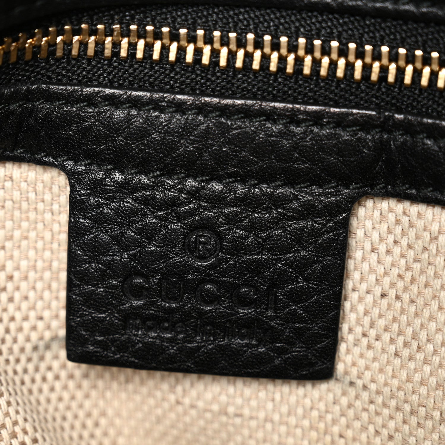 Gucci Pebbled Calfskin Small Soho Shoulder Bag Black 6 of 11