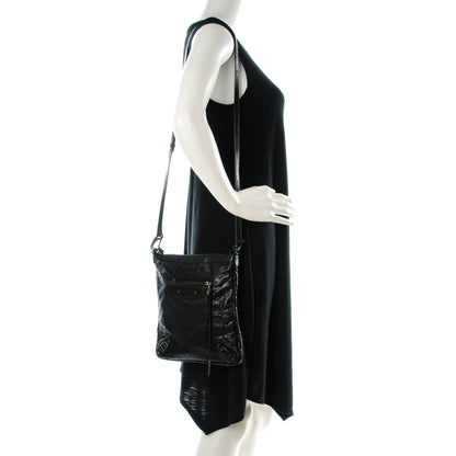 Balenciaga Agneau Classic Hardware Flat Crossbody Black 2 of 7