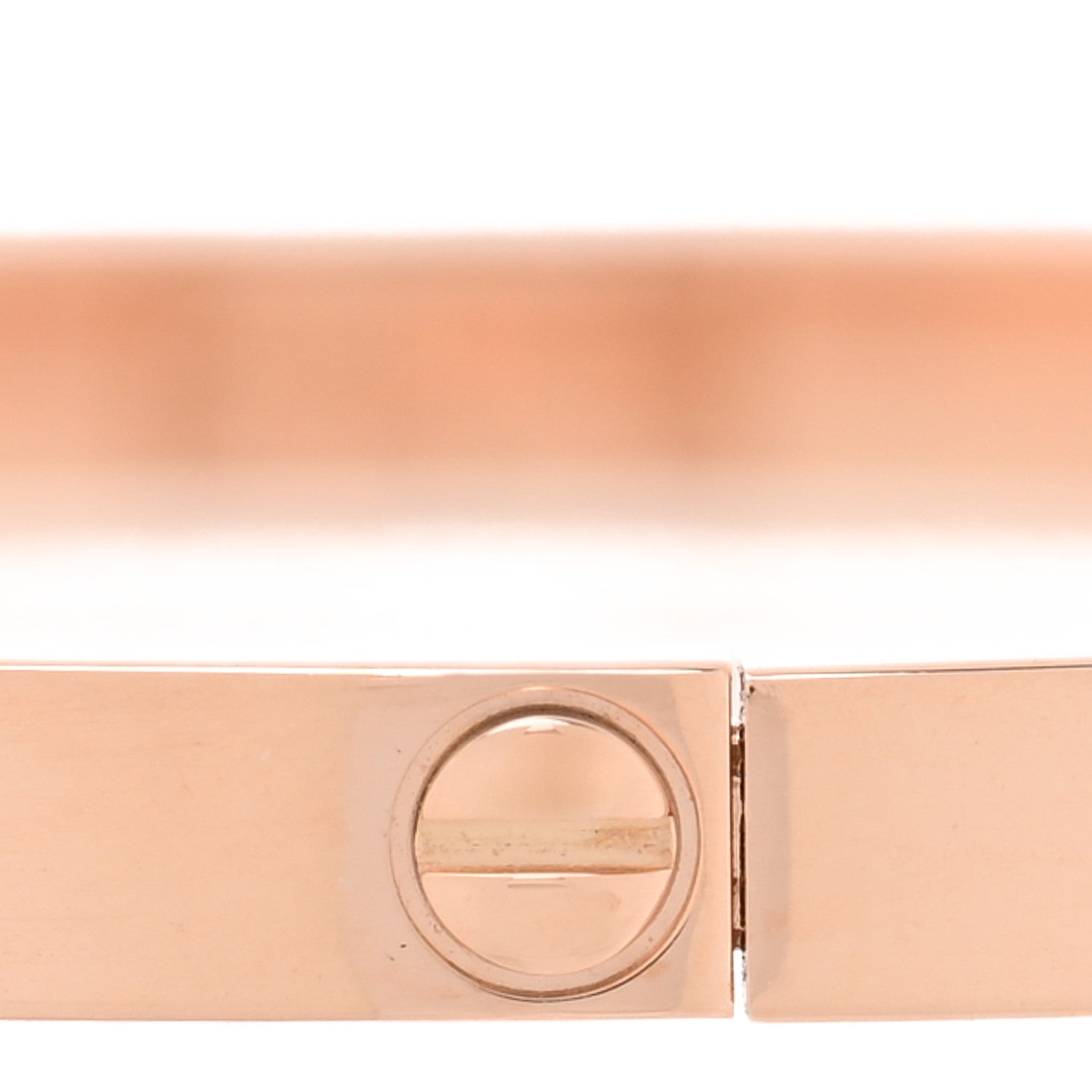 Cartier 18K Pink Gold 6 Diamond Small LOVE Bracelet 17 4 of 7