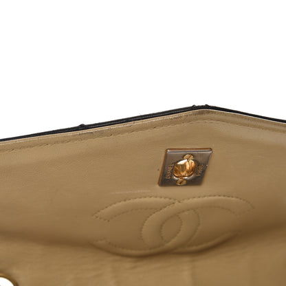 Chanel Lambskin Quilted Bi-Color Flap Beige Black 18 of 20