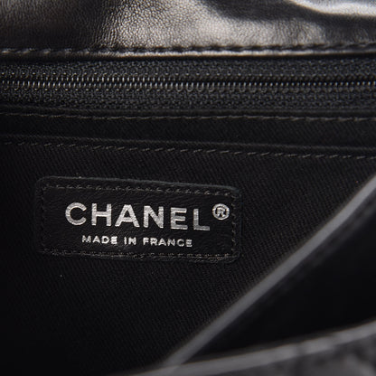 Chanel Lambskin Quilted Medium Icons Secret Label Flap Black 6 of 11