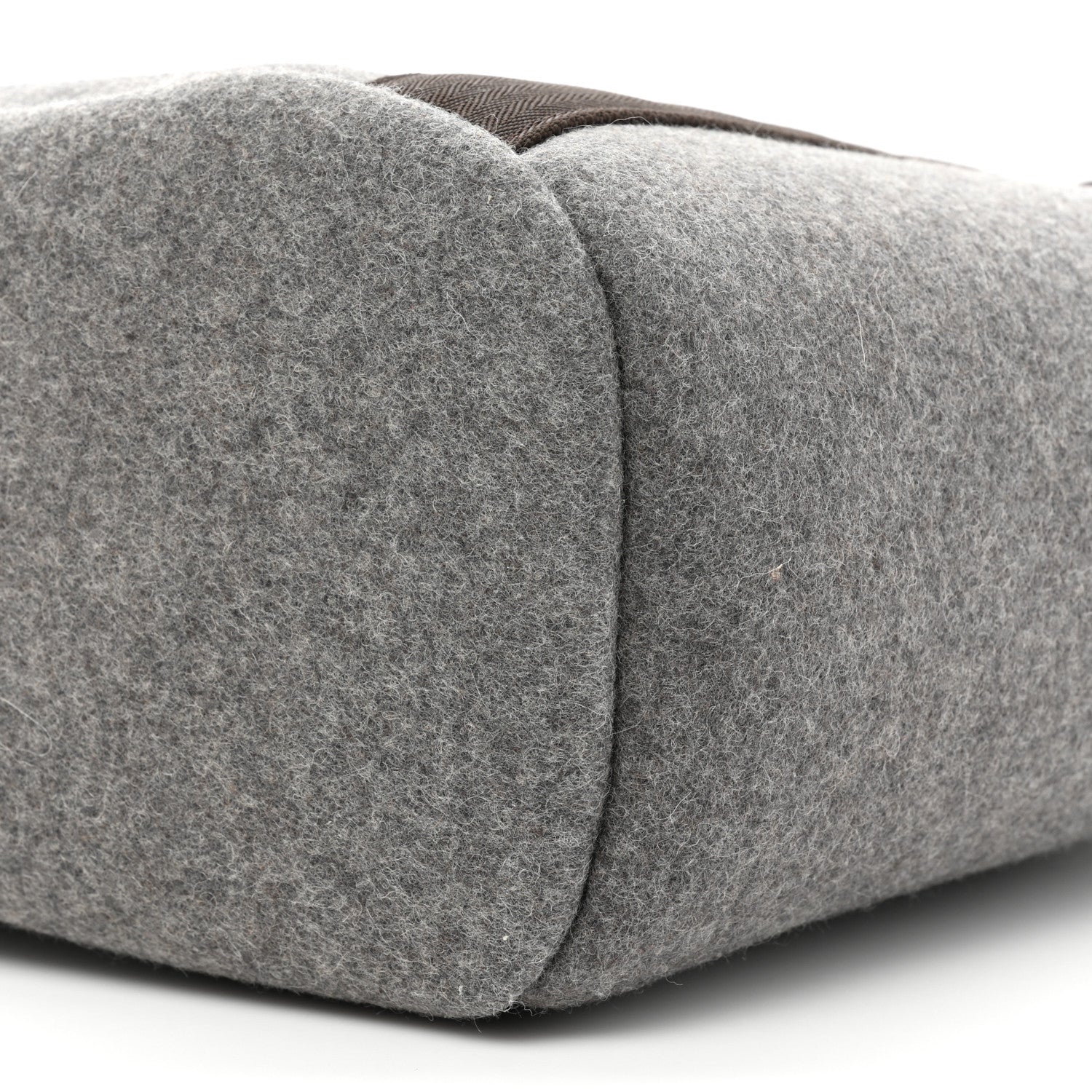 Hermes Felt Sac De Pansage Groom Bag Acier 9 of 10