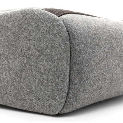 Hermes Felt Sac De Pansage Groom Bag Acier 9 of 10