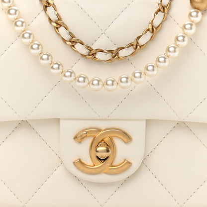 Chanel Lambskin Quilted Mini My Perfect Flap White 8 of 11