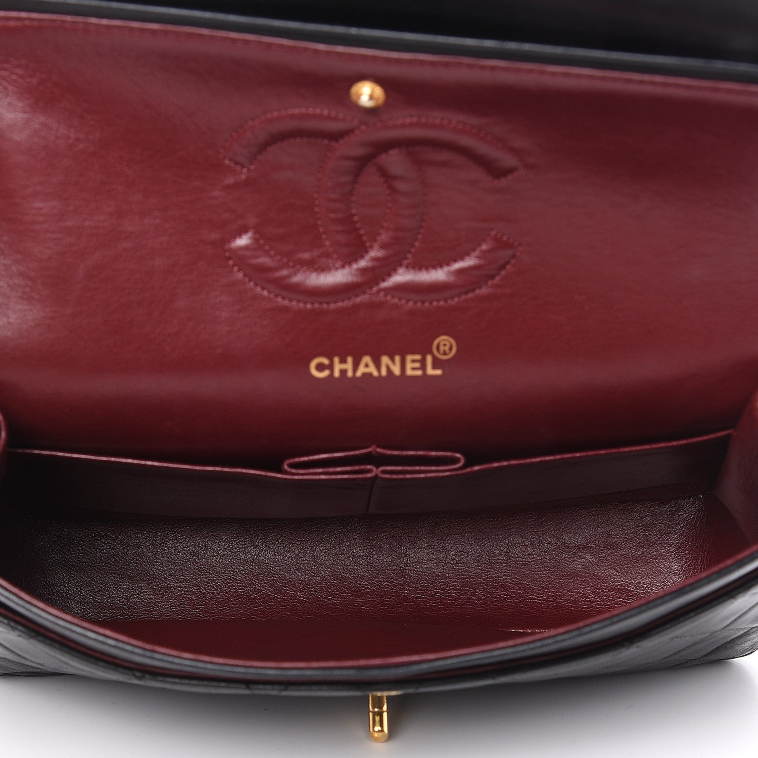 Chanel Lambskin Quilted Medium Double Flap Black 5 of 18