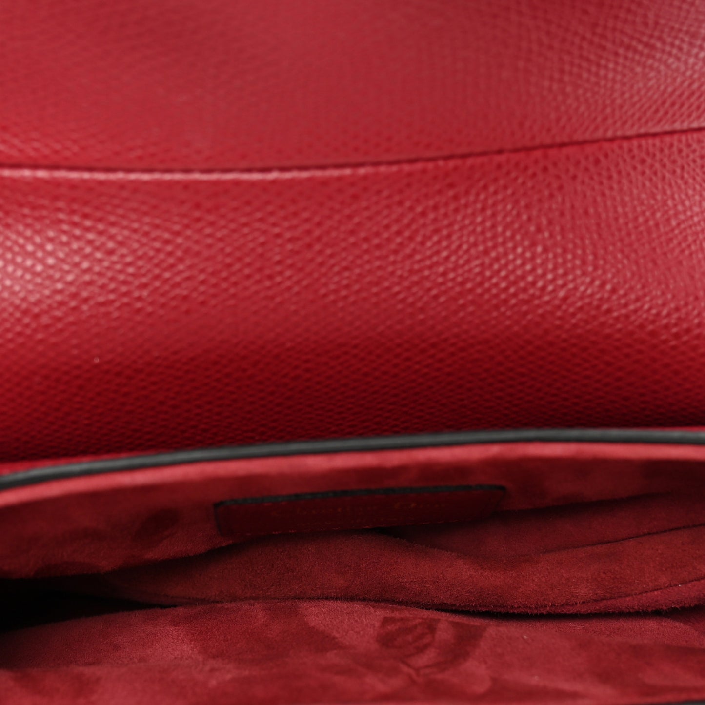 Calfskin Mini Saddle Bag Red
