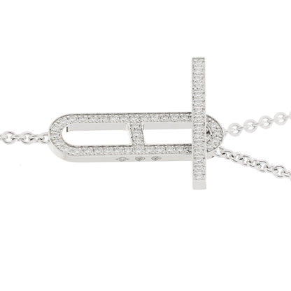 Hermes 18K White Gold Diamond PM Ever Chaine D'Ancre Necklace ST 4 of 6