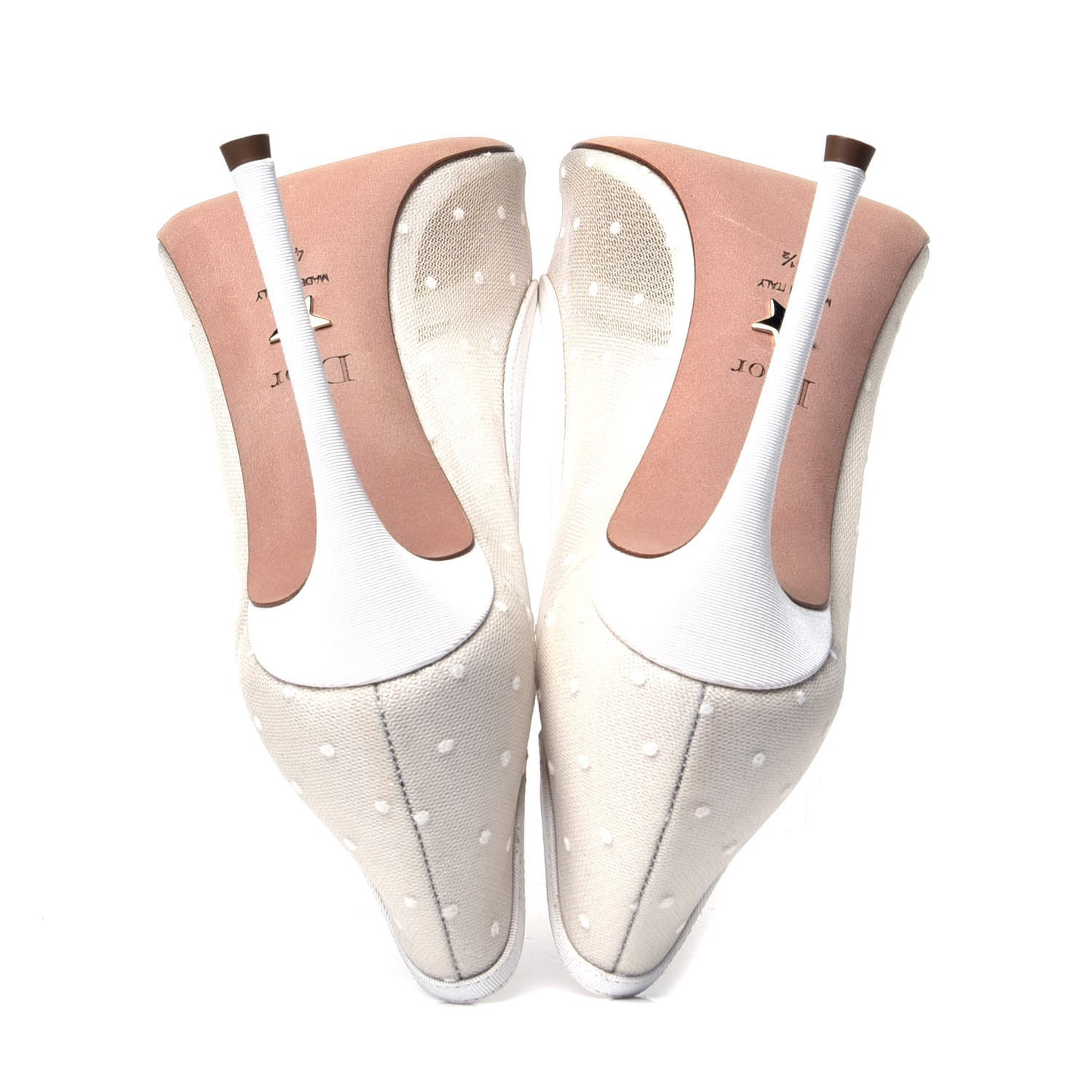 Mesh Plumetis Tulle D-Moi Pumps 40.5 White
