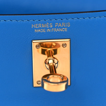 Hermes Swift Kelly Danse Belt Bag Bleu Hydra 8 of 12