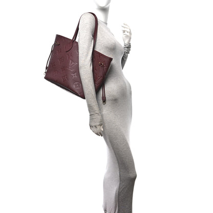 Louis Vuitton Empreinte Monogram Giant Neverfull MM Wine 2 of 10