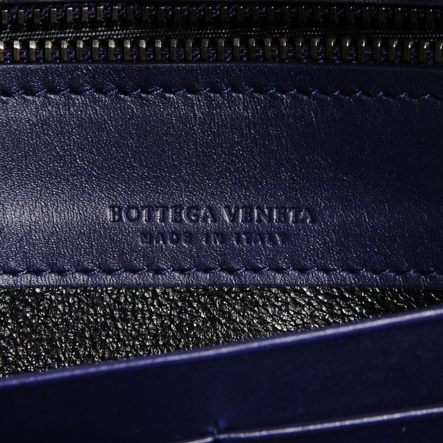Nappa Intrecciato Zip Around Wallet Atlantic
