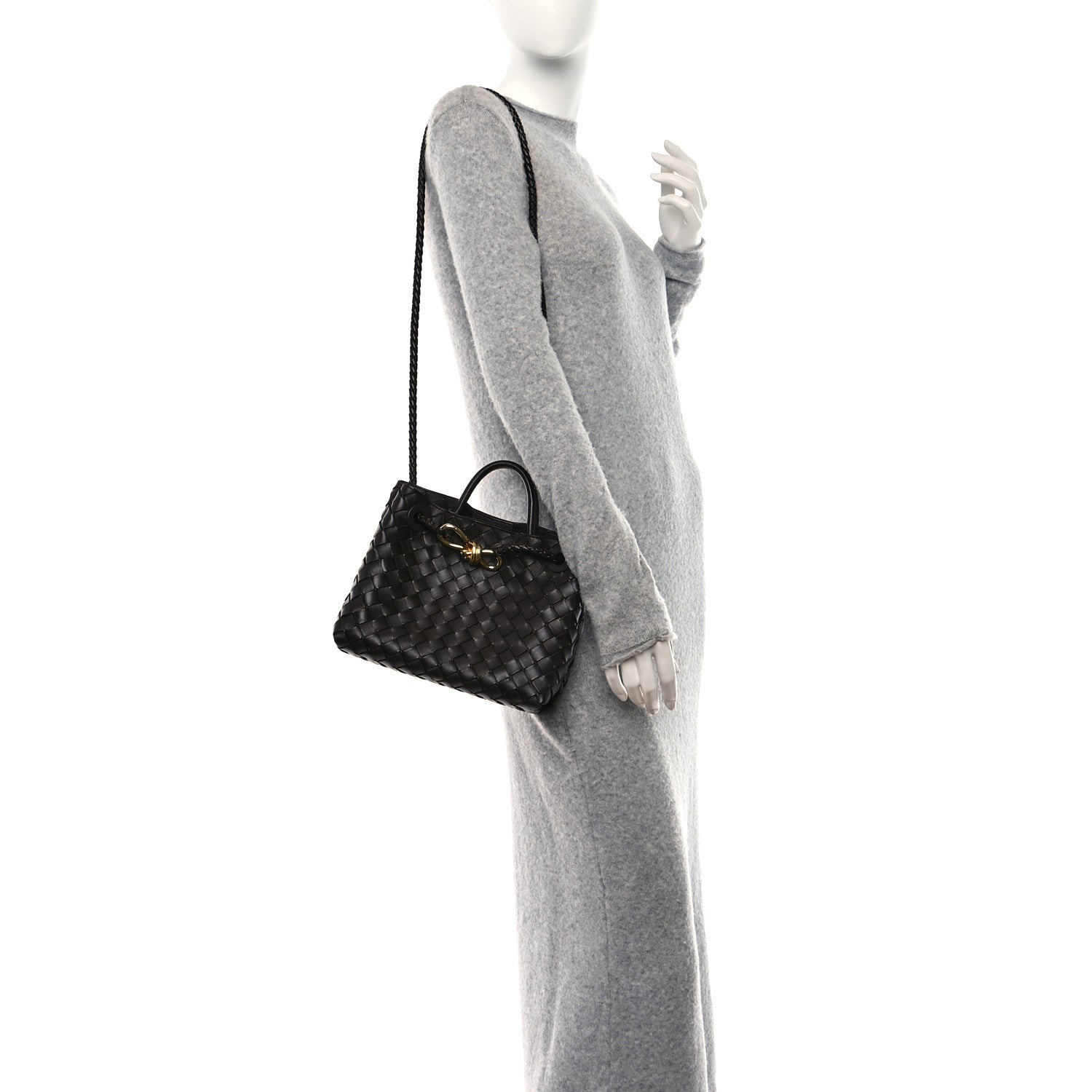 Bottega Veneta Nappa Intrecciato Small Andiamo Shoulder Bag Fondant 2 of 9