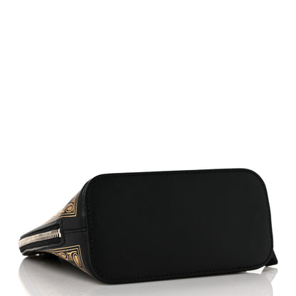 Gucci X SEGA Calfskin GUCCY Stars Mini Dome Shoulder Bag Black Gold 4 of 9