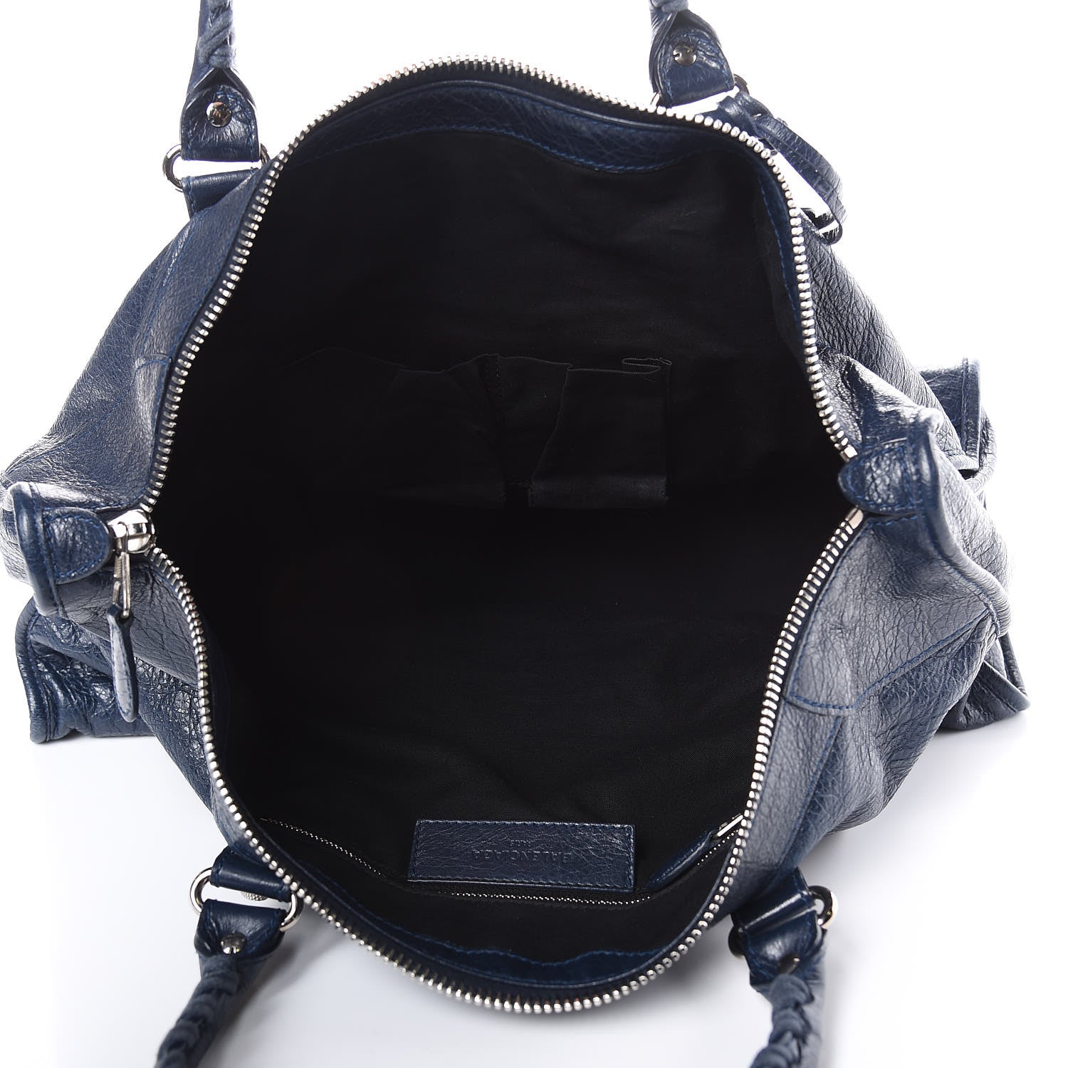 Balenciaga Agneau Giant 12 Silver Hardware Work Bleu Obscur 5 of 13