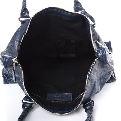 Balenciaga Agneau Giant 12 Silver Hardware Work Bleu Obscur 5 of 13