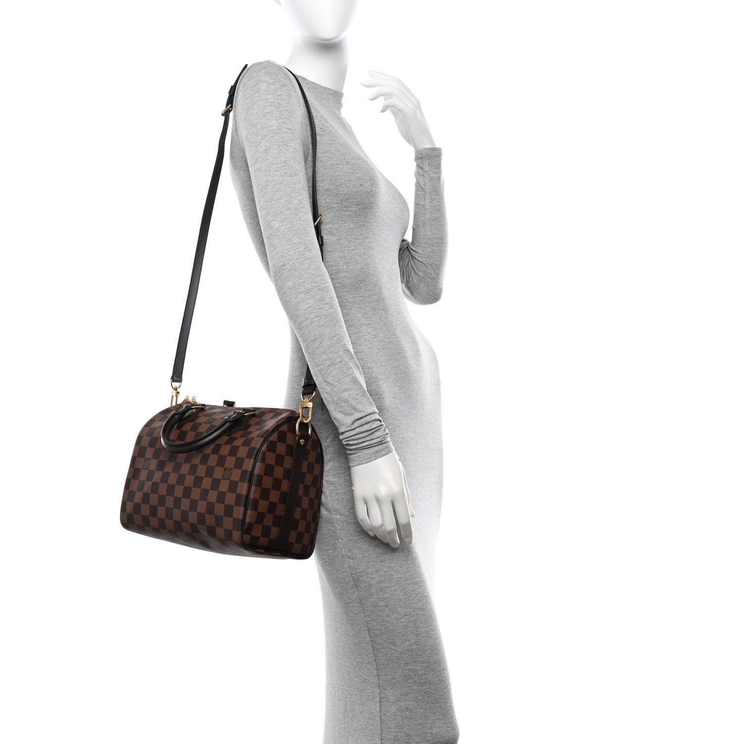 Louis Vuitton Damier Ebene Speedy Bandouliere 25 2 of 11